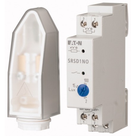 SRSD1NO 167375 EATON ELECTRIC Relè crepuscolare per installazione modulare, sensore luminoso in custodia