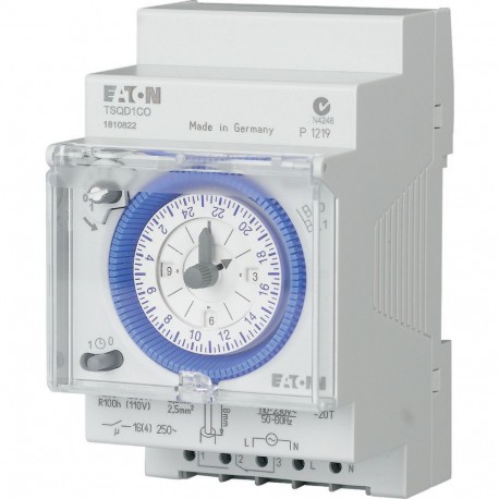 TSQD1CO 167390 Y7-167390 EATON ELECTRIC Temporizzatore per installazione modulare 24 ore, cavaliere estraibi..