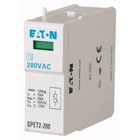SPET2-280 168740 Y7-168740 EATON ELECTRIC Inserto scaricatore da sovratensione , 280VAC, 10kA
