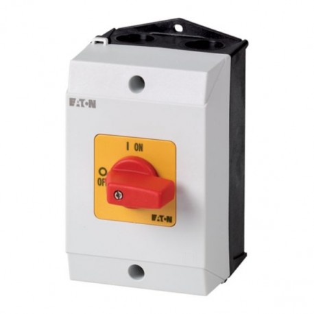 T0-1-102/I1-RT 207062 EATON ELECTRIC On-Off switch, 2 pole, 20 A, Emergency-Stop function, 90 °, surface mou..