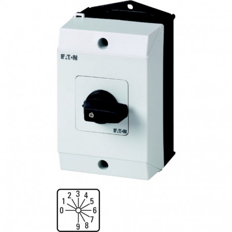 T0-4-15602/I1 207134 Y7-207134 EATON ELECTRIC Interruptor codificador 8 polos 20 A Código BCD 0-9 Placa indi..