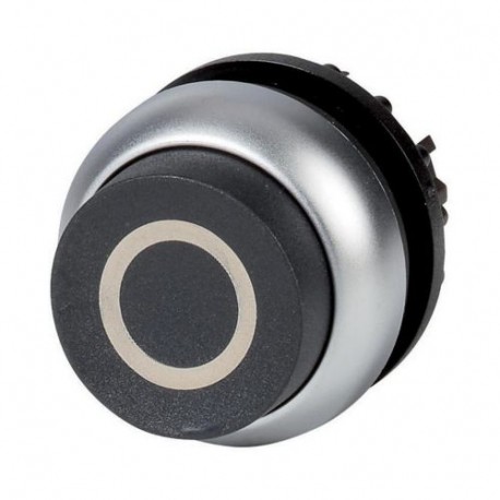 M22-DH-S-X0 216659 Y7-216659 EATON ELECTRIC M22-DH-S-X0Q botão de saída de retorno, Preto, Grabada0