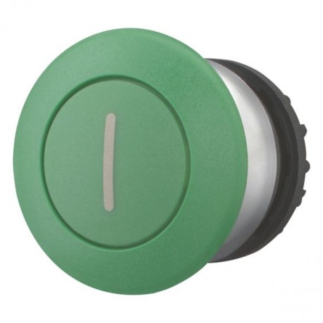 M22-DP-G-X1 216722 Y7-216722 EATON ELECTRIC M22-DP-G-X1Q botão cogumelo, retorno, Verde, GrabadaI