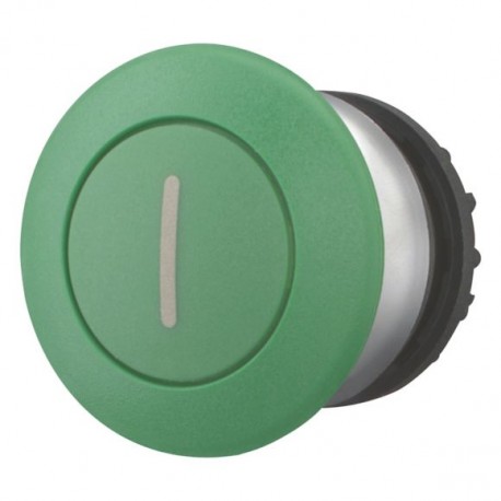 M22-DP-G-X1 216722 M22-DP-G-X1Q EATON ELECTRIC Pulsador seta 22 mm Retorno Verde Inscripción: X1 Anillo Tita..