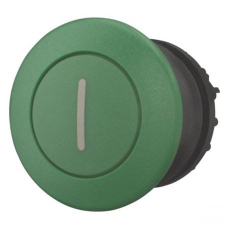 M22S-DP-G-X1 216723 M22S-DP-G-X1Q EATON ELECTRIC Головка кнопки грибовидная, без фиксации, цвет зеленый, чер..