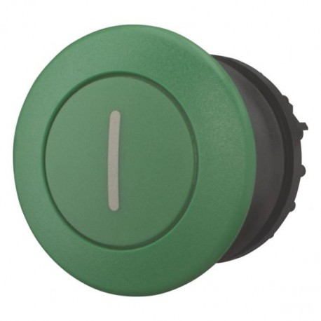 M22S-DRP-G-X1 216754 Y7-216754 EATON ELECTRIC M22S-DRP-G-X1Q botão cogumelo, Interlock, Verde