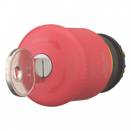 M22-PVS 216879 Y7-216879 EATON ELECTRIC Pulsador de Parada de Emergencia D 38 mm Desenclavamiento por llave 
