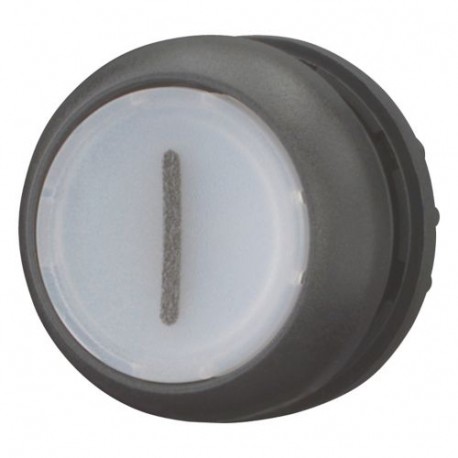 M22S-DL-W-X1 216943 Y7-216943 EATON ELECTRIC M22S-DL-W-X1Q brilhante ondulado botão, retorno, Branco, gravei