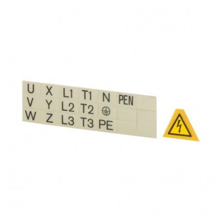 BPF-NZM7 217294 EATON ELECTRIC Lightning symbol + terminal marking, for main switch