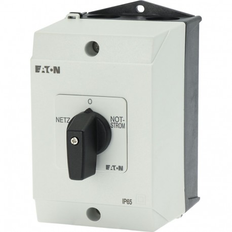 T0-4-8902/I1 218985 Y7-218985 EATON ELECTRIC Interruptor Conmutador 8 polos 20 A Placa indicadora: Netz-0-No..