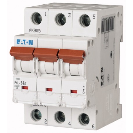 PXL-C4/3 236418 EATON ELECTRIC Interruptor magnetotérmico, 3P, curva C, 4A