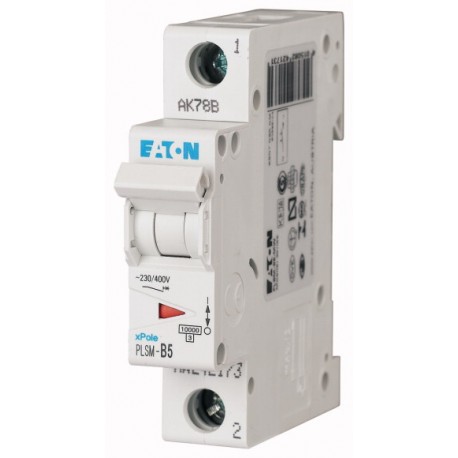 PLSM-B5-MW 242173 EATON ELECTRIC Перегрузки по току выключателя, 5А, 1p, тип B характеристика