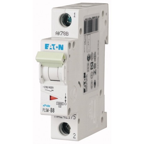 PLSM-C8-MW 242201 EATON ELECTRIC Над переключателем тока, 8А, 1p, тип C характеристика
