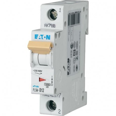 PLSM-C12-MW 242203 EATON ELECTRIC Miniature circuit breaker (MCB), 12A, 1p, type C characteristic