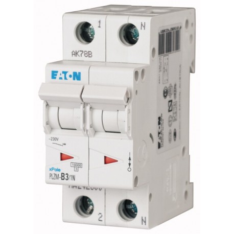 PLZM-C3/1N-MW 242326 EATON ELECTRIC PLZM-C3/1N INT. MT 10KA 1N C 3A