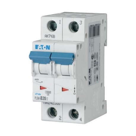 PLSM-C20/2-MW 242406 0001609183 EATON ELECTRIC Защитный выключатель LS, 20A, 2-пол., C-Char