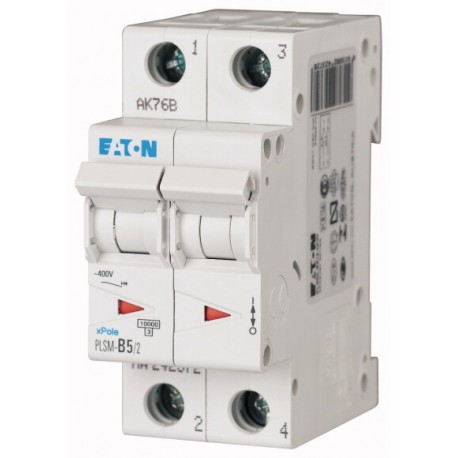 PLSM-D5/2-MW 242421 EATON ELECTRIC Int. magnetotérmico, 2P, curva D, 5A