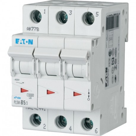PLSM-B5/3-MW 242441 EATON ELECTRIC MCB, 3P, courbe B, 5A
