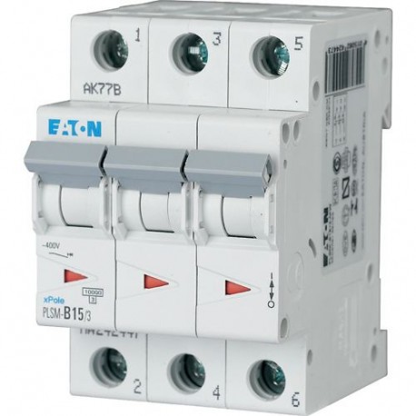 PLSM-B15/3-MW 242447 EATON ELECTRIC MCB, 3P, courbe B, 15A