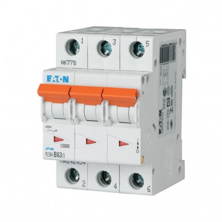 PLSM-B63/3-MW 242454 Y7-242454 EATON ELECTRIC Int. magnetotérmico, 3P, curva B, 63A