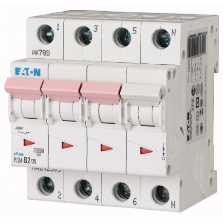 PLSM-C2/3N-MW 242531 EATON ELECTRIC LS-Schalter, 2A, 3p + N, C-Char