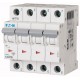 PLSM-B15/4-MW 242585 EATON ELECTRIC Перегрузки по току выключателя, 15А, 4 р, тип B характеристики