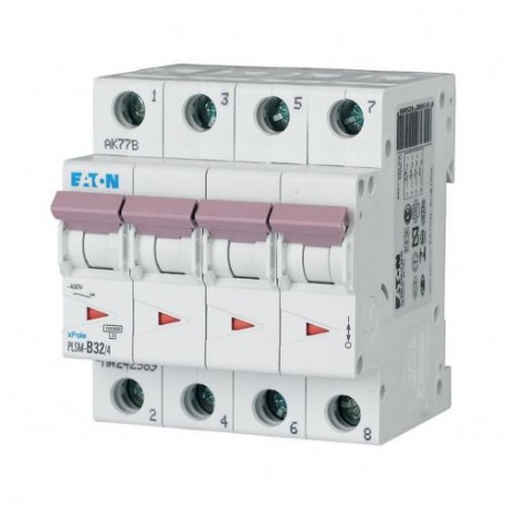 PLSM-B32/4-MW 242589 0001609156 EATON ELECTRIC Защитный выключатель LS, 32A, 4-пол., B-Char