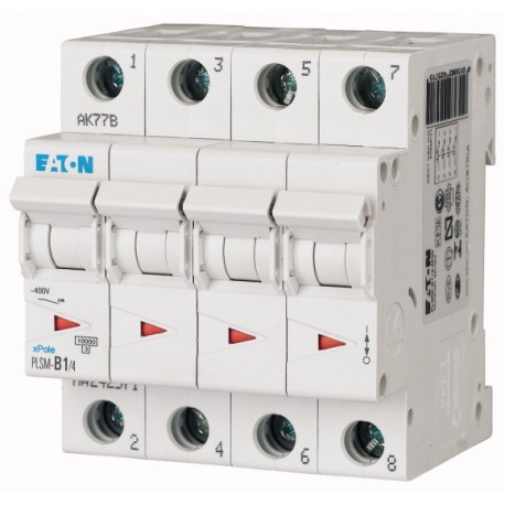PLSM-C0,16/4-MW 242593 EATON ELECTRIC Int. magnetotérmico, 4P, curva C, 0,16A
