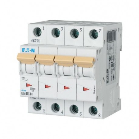 PLSM-D13/4-MW 242633 Y7-242633 EATON ELECTRIC Int. magnetotérmico, 4P, curva D, 13A