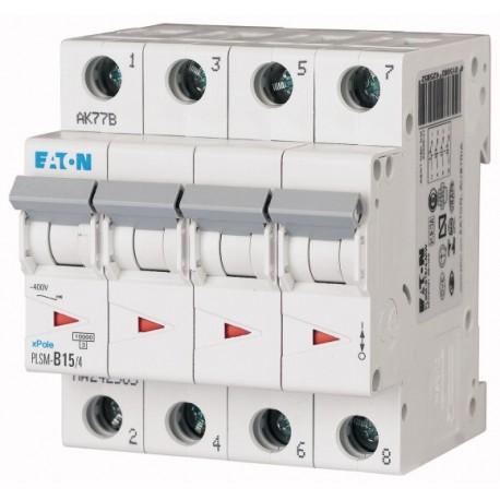 PLSM-D15/4-MW 242634 EATON ELECTRIC Disjoncteur modulaire 15A 4p car. D