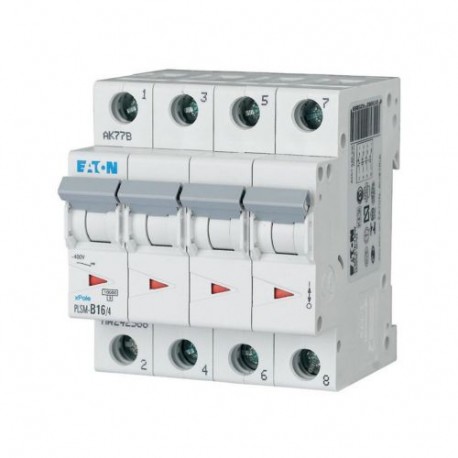 PLSM-D16/4-MW 242635 Y7-242635 EATON ELECTRIC Disjoncteur modulaire, 16A, 4p, courbe D