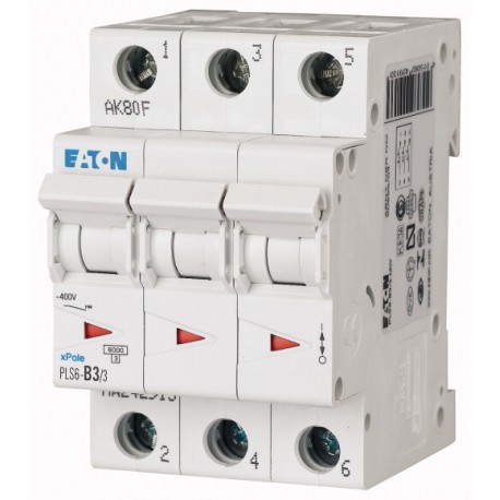 PLS6-D3/3-MW 242962 EATON ELECTRIC LS-Schalter, 3A, 3p, D-Char