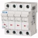 PLS6-C1/4-MW 243072 EATON ELECTRIC Перегрузки по току выключателя, 1А, 4 р, тип С характеристики