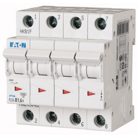 PLS6-C1,6/4-MW 243074 EATON ELECTRIC LS-Schalter, 1,6A, 4p, C-Char