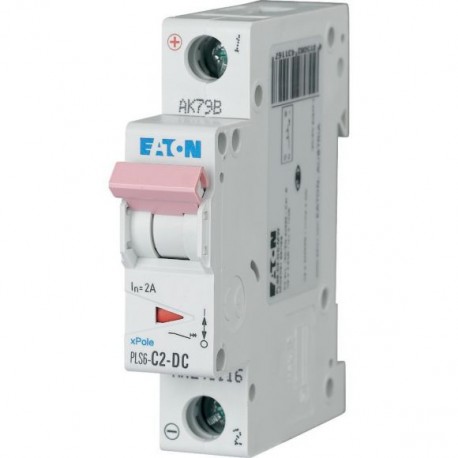 PLS6-C2-DC-MW 243116 Y7-243116 EATON ELECTRIC Int. magnetotérmico DC, 1P, curva C, 2A