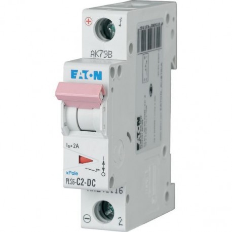 PLS6-C2-DC-MW 243116 0001609275 EATON ELECTRIC Over current switch, 2A, 1p, type C characteristic, DC