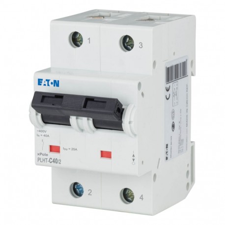 PLHT-C40/2 248010 0001609513 EATON ELECTRIC Disjoncteur modulaire, 40A, 2p, car. C, AC