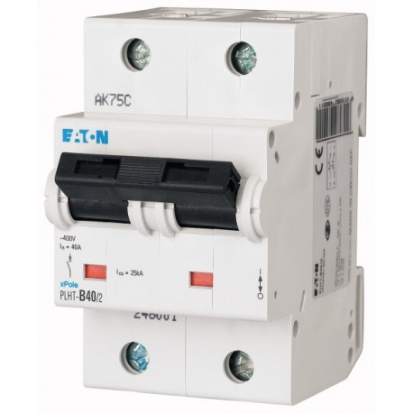 PLHT-C40/2 248010 0001609513 EATON ELECTRIC Interruttore LS, 40A, 2p, curva caratteristica C, AC