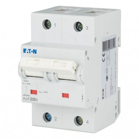 PLHT-D50/2 248020 EATON ELECTRIC MCB, 2P, curva D, 50A