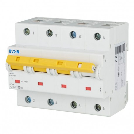 PLHT-B125/3N 248058 EATON ELECTRIC Interruttore LS, 125A, 3Np, curva caratteristica B, AC