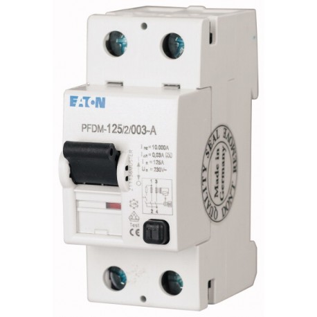 PFDM-125/2/003 249031 EATON ELECTRIC Residual current circuit breaker (RCCB), 125A, 2p, 30mA, type AC