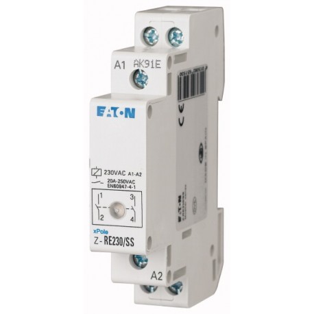 Z-RE230/SS 265193 EATON ELECTRIC Contactor modular, (2NA), 20A(AC1)