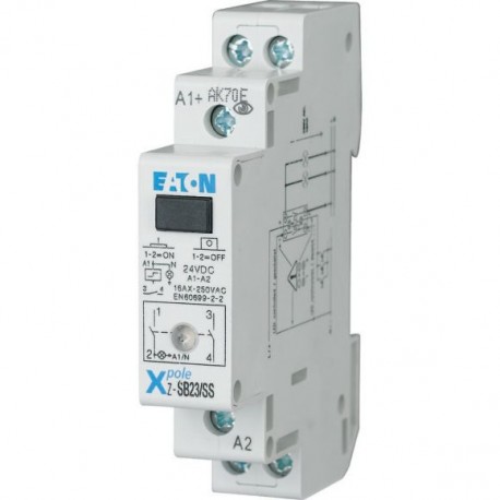 Z-SB23/SS 265303 EATON ELECTRIC Impulse relay with LED, 24DC, 2 N/O, 32A, 50Hz, 1HP