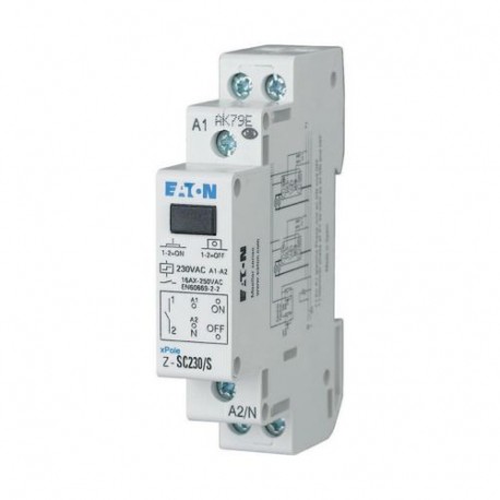 Z-SC240/3S 265320 Y7-265320 EATON ELECTRIC Télérupteur avec commande centralisée, 240AC, 3 F, 16A, 50/60Hz, ..