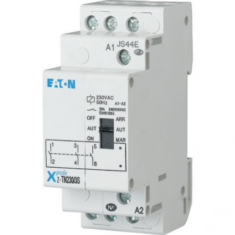 Z-TN230/3S 265576 Y7-265576 EATON ELECTRIC Relais avec présélection, 230VAC/50Hz, 3 s, 20A, 1PE