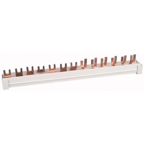 Z-GSV-10/1P+N/12-O 274402 Y7-274402 EATON ELECTRIC Phase busbar, 2-phases, 10qmm, fork connector+pin, 12SU