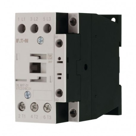 DILM17-01(48V50HZ) 277024 XTCE018C01Y EATON ELECTRIC Contactor, 3p+1N/C, 7.5kW/400V/AC3