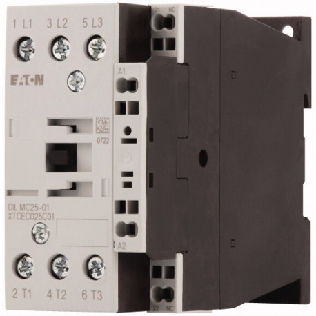 DILMC25-01(24V50HZ) 277660 XTCEC025C01U EATON ELECTRIC Contactor de potencia Conexión a presión 3 polos + 1 ..