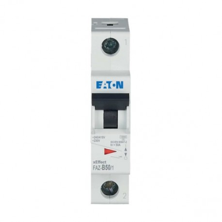 FAZ-B50/1 278540 EATON ELECTRIC Miniature circuit breaker (MCB), 50A, 1p, B-Char, AC