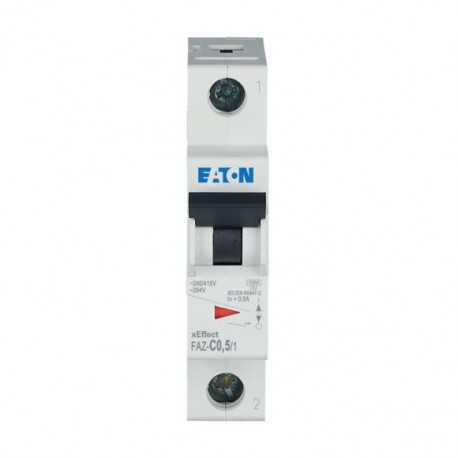 FAZ-C0,5/1 278544 Y7-278544 EATON ELECTRIC Interruttore LS, 0,5A, 1p, curva caratteristica C, AC